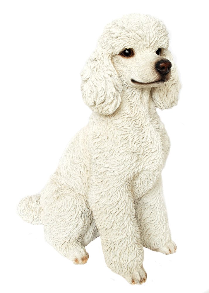 Amazon.com: Hi-Line Gift Ltd Sitting White Poodle Hand Painted Dog